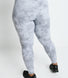 Revitalise High Waisted Leggings Curvy - Sky Grey Tie Dye