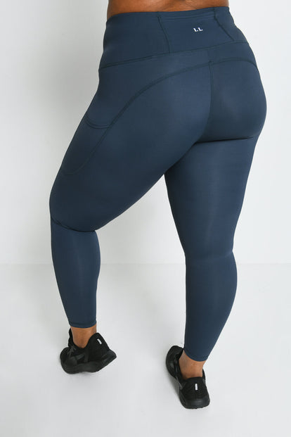 Energise 7/8 Sport Leggings Curvy - Thunder Blue