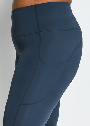 Energise 7/8 Sport Leggings Curvy - Thunder Blue
