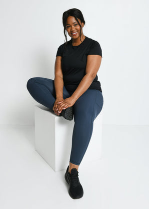 Energise 7/8 Sport Leggings Curvy - Thunder Blue