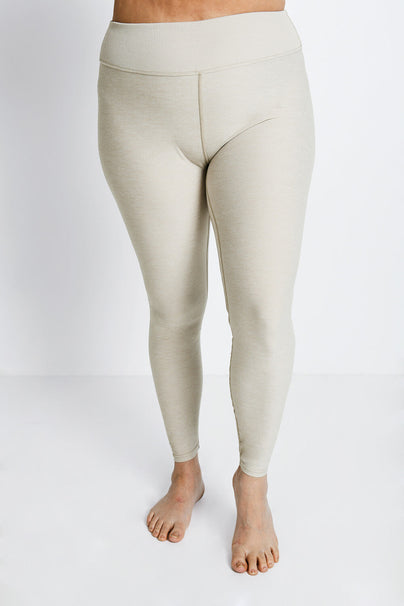 Ultimate Soft-Touch High Waisted Leggings Curvy - Vanilla Marl