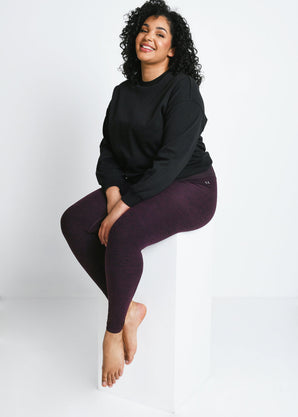 Ultimate Soft-Touch High Waisted Leggings Curvy - Winter Berry