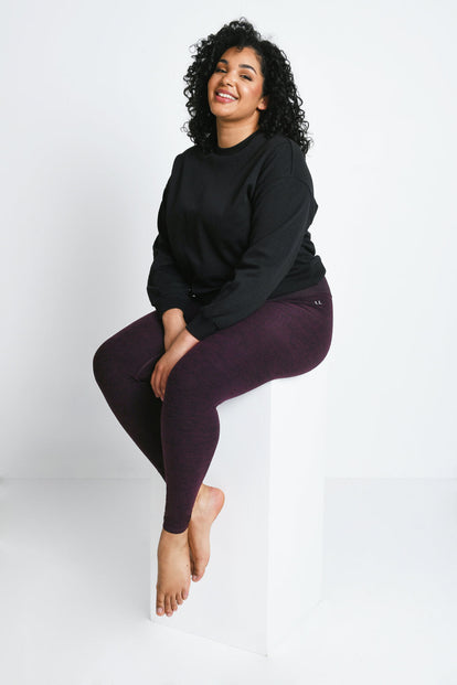 Ultimate Soft-Touch High Waisted Leggings Curvy - Winter Berry