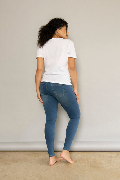 Umstandsjeggings - Mid Blue