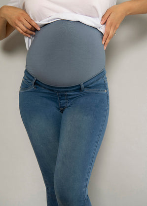 7/8 Umstandsjeggings / Umstandsjeans - Mid Blue