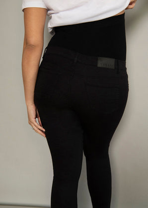 7/8 Umstandsjeggings - Schwarz