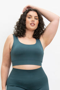 Ultimate Seamless Bralette Curvy - Teal Blue