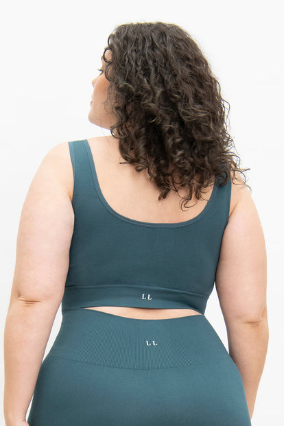 Ultimate Seamless Bralette Curvy - Teal Blue