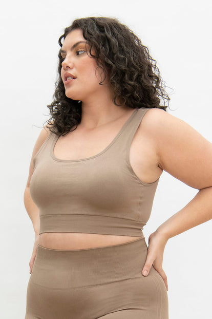 Ultimate Seamless Bralette Curvy - Oatmeal Beige