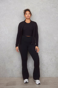 Empower Schlaghose Leggings Curvy - Black