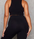 Empower Schlaghose Leggings Curvy - Black