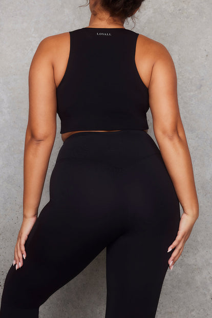 Empower Schlaghose Leggings Curvy - Black