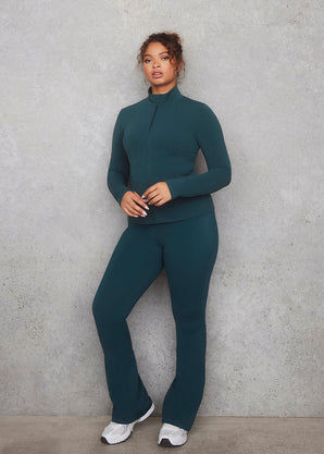 Empower Schlaghose Leggings Curvy - Deep Forest