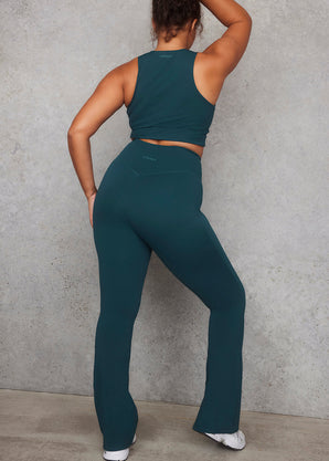 Empower Schlaghose Leggings Curvy - Deep Forest