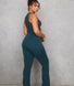 Empower Schlaghose Leggings Curvy - Deep Forest