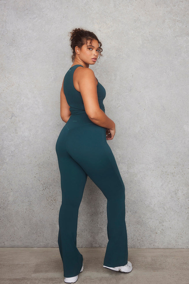 Empower Schlaghose Leggings Curvy - Deep Forest