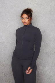 Empower Trainingsjacke Curvy - Graphite