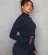 Empower Trainingsjacke Curvy - Vintage Navy