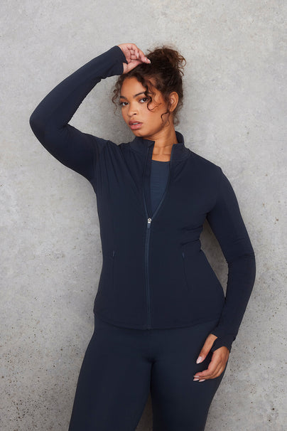 Empower Trainingsjacke Curvy - Vintage Navy