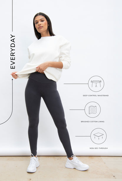 Everyday High Waisted Leggings - Odyssey Grey