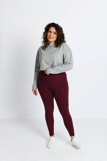 Everyday Leggings - Burgundy