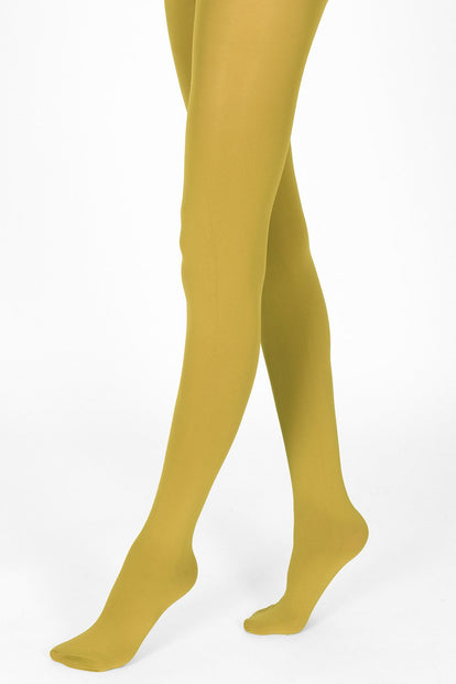 100 Den Strumpfhose - Mustard