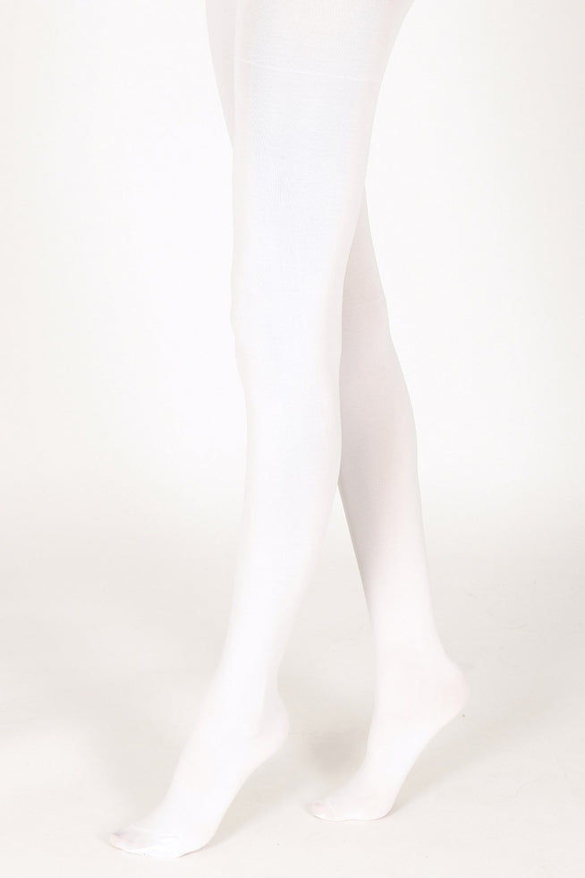 100 Den Strumpfhose - White