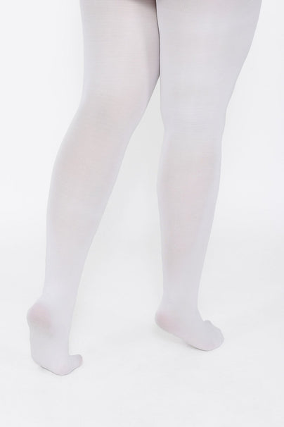 40 Den Strumpfhose Curvy - White