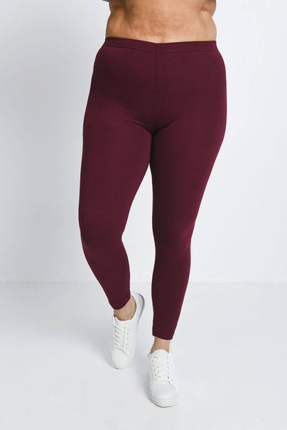 Everyday Leggings Curvy - Burgundy