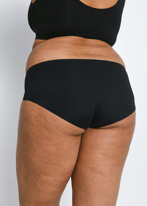 Kurve Nahtlose Midi Unterhose 3-Er Pack - Black