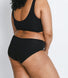 Kurve Baumwolle Midi Unterhose 3-Er Pack - Black