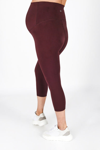 Revitalise Cropped Umstandsleggings - Winter Berry