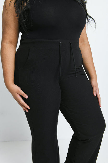 Slim Fit Mom Jeans Curvy - Black