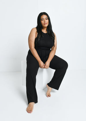 Slim Fit Mom Jeans Curvy - Black