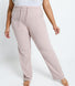 Gerippte Hose mit weitem Bein - Pink