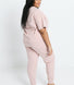 Baumwoll-Pyjama Set Gestreift - Dusty Pink