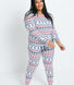 Soft Touch Pyjama Set - White Christmas Print