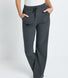 Gerippte Hose mit weitem Bein - Grey