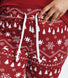 Soft Touch Pyjama Set Curvy - Burgundy Christmas Print