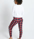 Soft Touch Pyjama Set Curvy - Navy & Red Check