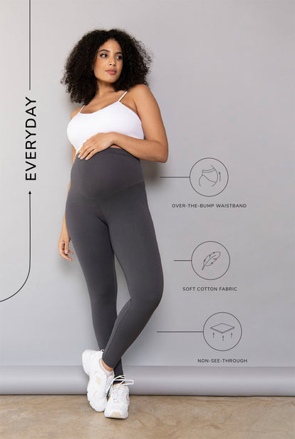 Everyday Umstandsleggings - Dark Grey