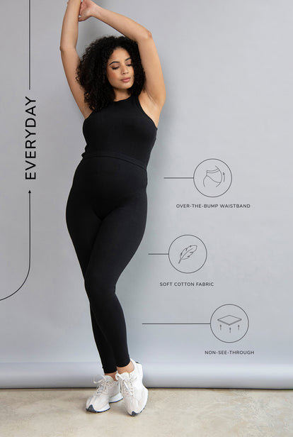 Everyday Umstandsleggings - Black