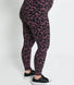 Everyday Umstandsleggings - Black/Burgundy Floral