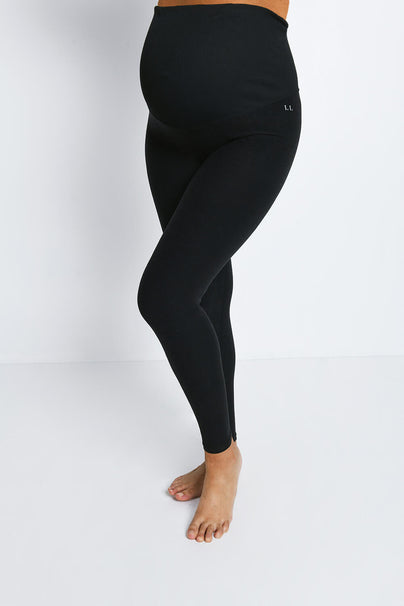 Ultimate Soft-Touch Umstandsleggings - Black