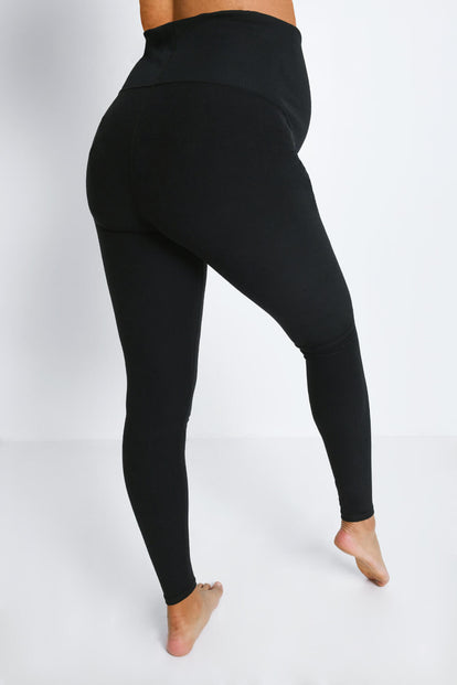 Ultimate Soft-Touch Umstandsleggings - Black