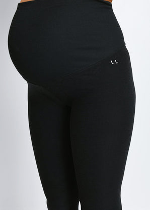 Ultimate Soft-Touch Umstandsleggings - Black