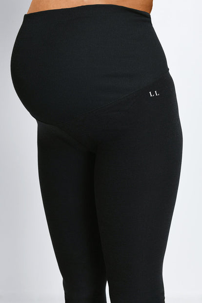 Ultimate Soft-Touch Umstandsleggings - Black