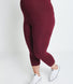 Everyday Cropped Umstandsleggings - Burgundy