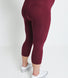 Everyday Cropped Umstandsleggings - Burgundy