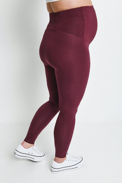 Everyday Umstandsleggings Lightweight - Burgundy